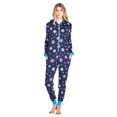 thumbnail image 1 of Ashford & Brooks Women's Mink Fleece Hooded One Piece Pajama Jumpsuit, 1 of 5