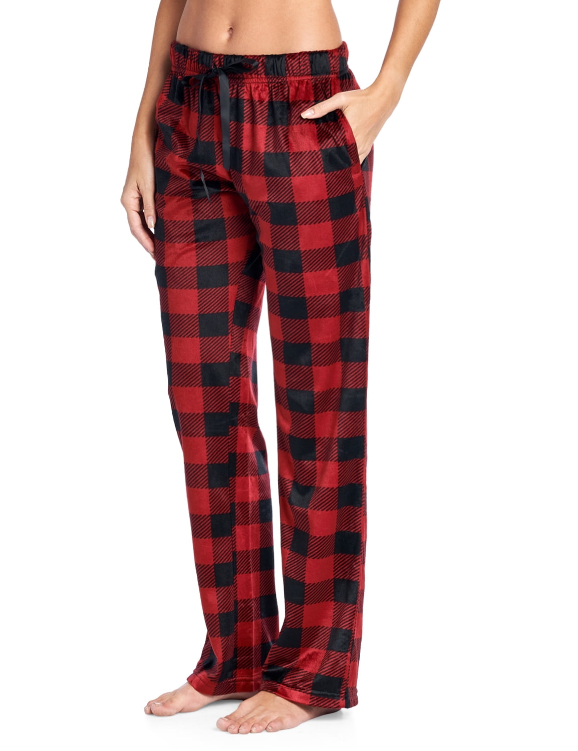 Ashford & Brooks Women's Plush Mink Fleece Pajama Sleep Pants - Walmart.com