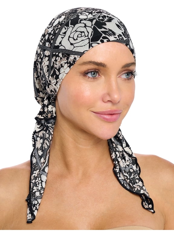 Women's Pretied Printed Fitted Headscarf Chemo Bandana
