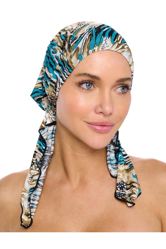Women's Pretied Printed Fitted Headscarf Chemo Bandana