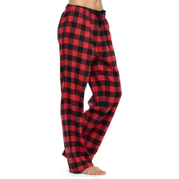 Ashford & Brooks Women's Super Soft Flannel Plaid Pajama Sleep Pants