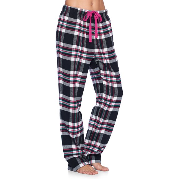 Ashford & Brooks Women's Super Soft Flannel Plaid Pajama Sleep Pants