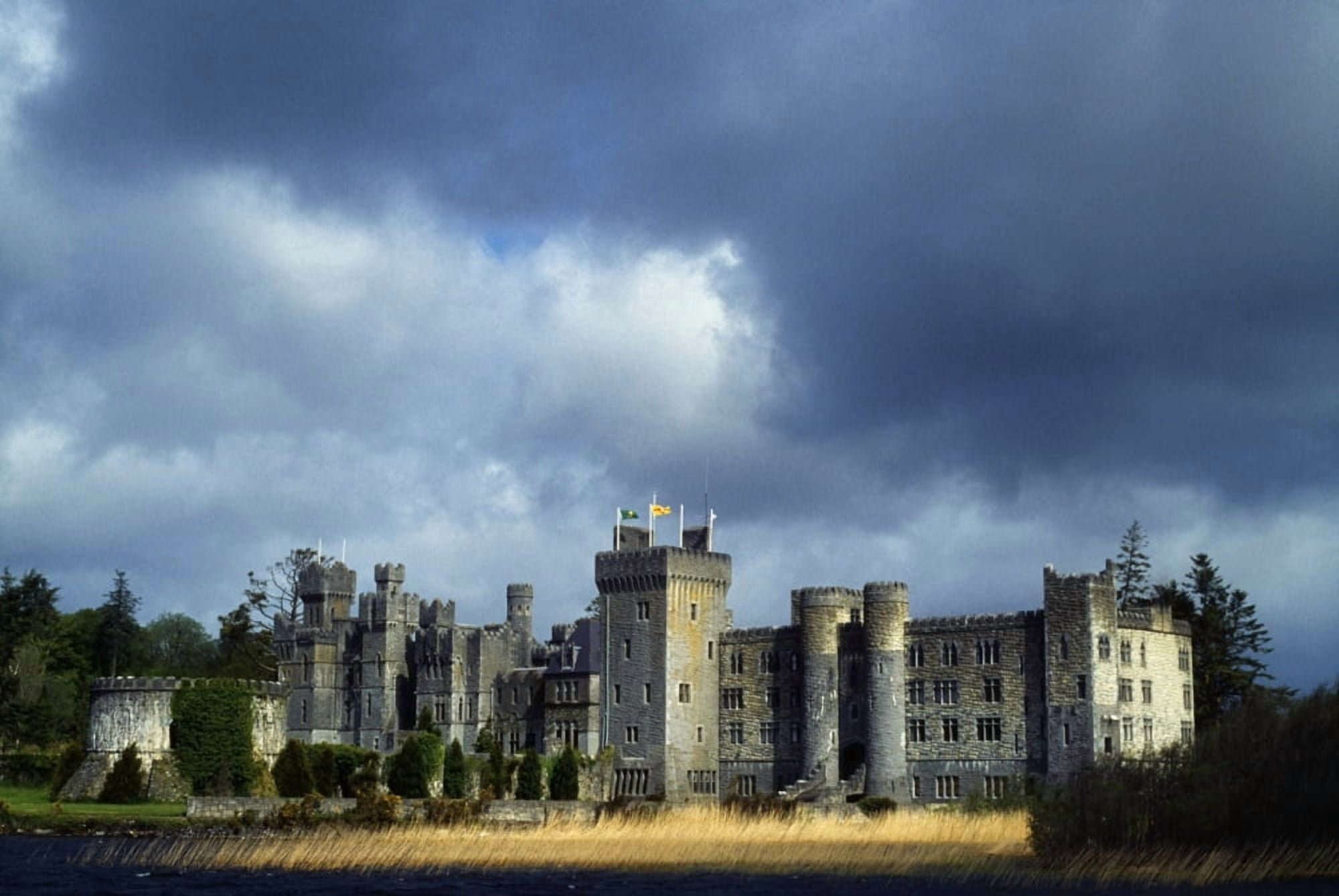 Ashford Castle County Mayo Ireland 13Th Century Anglo-Norman Castle Canvas Art - The Irish Image Collection Design Pics (36 x 24)