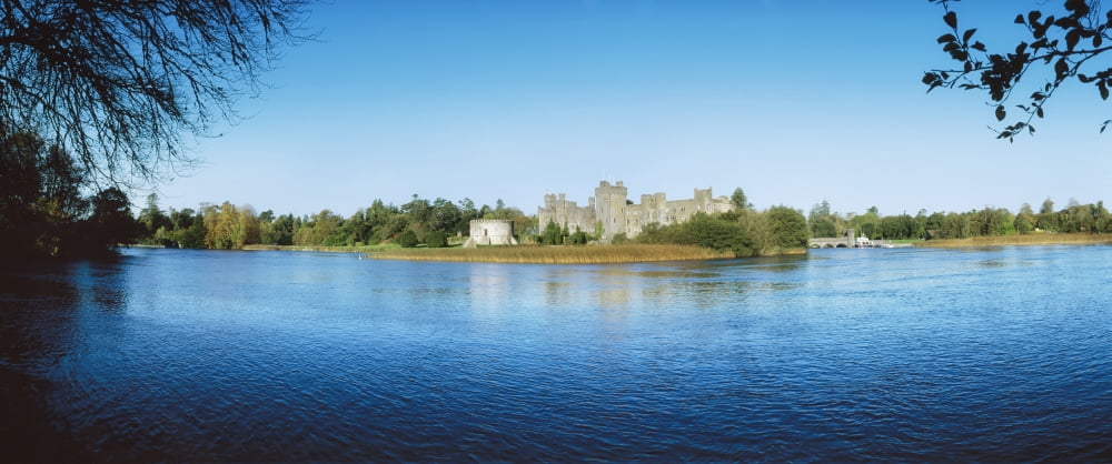Ashford Castle (Hotel) Near Cong Co Mayo Ireland Canvas Art - The Irish Image Collection Design Pics (44 x 18)