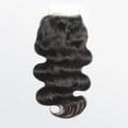 thumbnail image 1 of Ashine 5x5 Inch HD Hybrid Lace Closure 100% Human Hair Wig Body Wave Lace Front Wig 16'' #1B Black Pre Plucked Brazilian Hair Heat Resistant Bleachable, 1 of 1