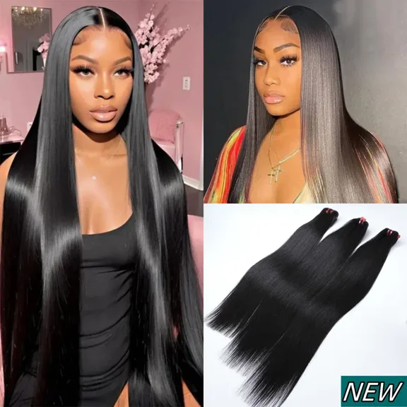 ASHINE Bone Straight Upgraded 13A 100% Virgin Raw Human Hair 16 inch High-End Salon Hair Silky shinny fullness double drawn Straight Bundle S+