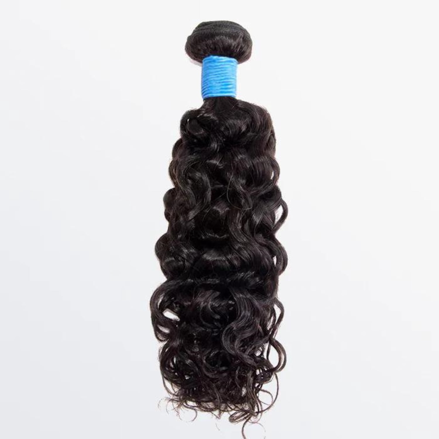 ASHINE Water Wave Bundles Human Hair 10A Brazilian Virgin Human Hair 24 inches Double Weft Natural Black Color Glueless for Women