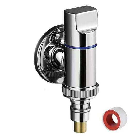 Ashing Machine Faucet Brass Water Stop Quick Opening Angle Valve Wall Mounted Water Stop Clip Bathroom Accessories