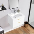 thumbnail image 1 of Ashion Bathroom Vanity With Drawer Waterproof MDF Board Wall Mount Floating Storage Cabinet For Storing Bathroom Essentials, 1 of 10