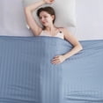 thumbnail image 1 of Aship Cooling Blanket Twin Size - Classic Stripe Cold Blanket for Hot Sleepers, Arc-Chill Thin Ice Cooling Summer Blanket to Relieve Night Sweats and Hot Flashes, Blue, 59"*79", 1 of 9