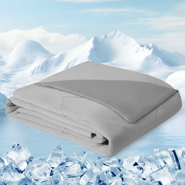 Aship Cooling Comforter Queen Size, Dual Sided Summer Comforter for Hot Sleepers, Q-Max>0.45 Arc-Chill Fabric Lightweight Breathable Cooling Quilt 79*87 in