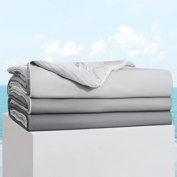 Aship Cooling Comforter Queen Size for Hot Sleepers, Gradient Dual-Sided Q-Max>0.5 Arc-Chill Summer Comforter, Breathable Skin-Friendly Cooling Quilt 79" x 86"