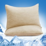 Aship Arc-Chill Cooling Pillow Cases, Q-Max >0.45 Jade-Infused Dual-Sided Summer Cooling Pillowcase, Smoother Skin & Frizz-Free Hair, Hidden Zipper, Machine Was