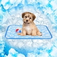 thumbnail image 1 of Aship Cat Cooling Mat, 18'' x 24'' Self-Cooling Mat for Small Pets, Arc-Chill Cooling Fiber & Endothermic Color Changing Pet Cooling Pad for Hot Summer, Washable Non-Toxic & Foldable Blue S, 1 of 5