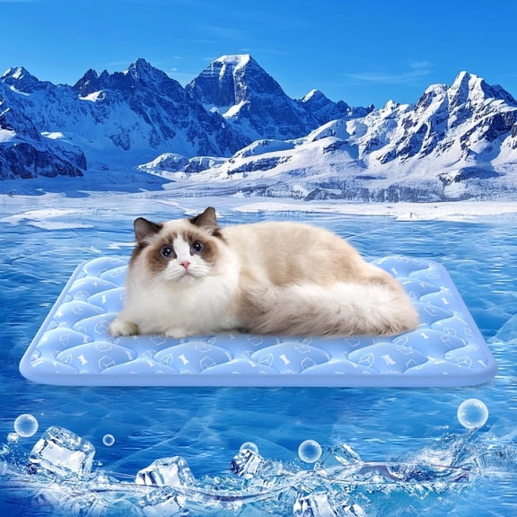 Areker Dog Cooling Mat 18"x24", Upgraded Thick Cooling Pad for Dogs, Arc-Chill Color Changing Self-Cooling Mat with Q Max>0.5, Non-Slip Waterproof Portable Pet Mat for Dogs
