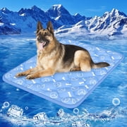 Areker Dog Cooling Mat 32"x44", Upgraded Thick Cooling Pad for Dogs, Arc-Chill Color Changing Self-Cooling Mat with Q Max>0.5, Non-Slip Waterproof Portable Pet Mat for Dogs