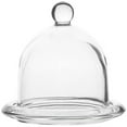 thumbnail image 1 of Clear Glass Cake Tray with Dome Cover Decorative Round Cupcake Dessert Fruits Tray, 1 of 5