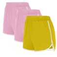 thumbnail image 1 of Ashirexll 3PCS Workout Shorts Women, Solid Color Shorts Casual Loose Comfy Elastic Waist Yoga Athletic Short Trendy Beach Shorts with Pockets Style C Multicolor M S, 1 of 8