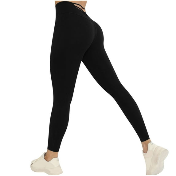 Ashirexll Athletic Leggings for Women, Black Leggings Women, Patchwork High Waist Stretch Strethcy Fitness Leggings Yoga Pant Black B S