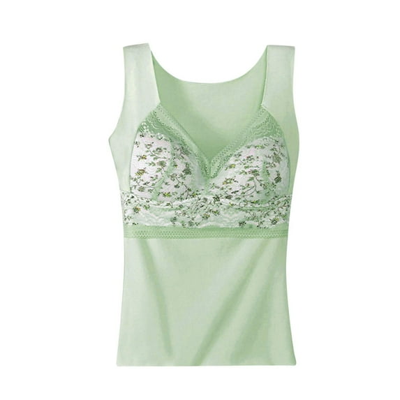 Ashirexll Base Layer Women Cold Weather Winter Self-Heating Print Warm and Seamless Fleece Bottoming Cold-Proof Undershirt for Women Green C XL