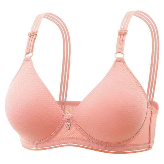 Ashirexll Bras for Women No Underwire, Balconette Bras for Women, Lightweight Bras for Women Red L