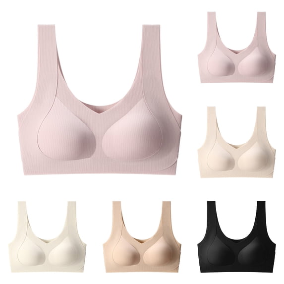 Ashirexll Bras for Women No Underwire, Push Up Bra, Backless Push Up Bra Seamless Everyday