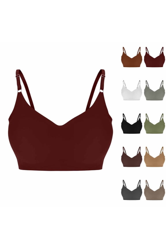 Bras for Women No Underwire, Push Up Bra, Seamless Backless Push Up Bra Wireless Everyday