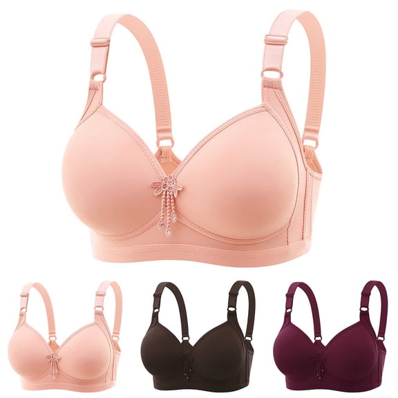 Ashirexll Bras for Women No Underwire, Push Up Bra, Underwire Bra Thin Style Gathered Breathable Everyday