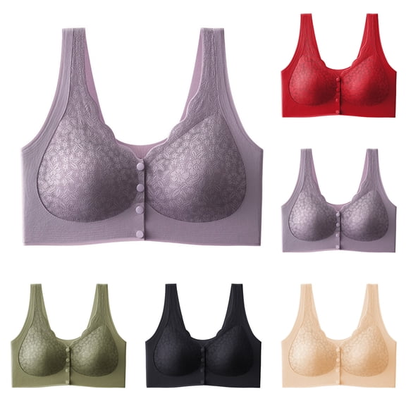 Ashirexll Bras for Women No Underwire, Push Up Bra, Wireless Bra Thin Soft Support Seamless Expansion Everyday