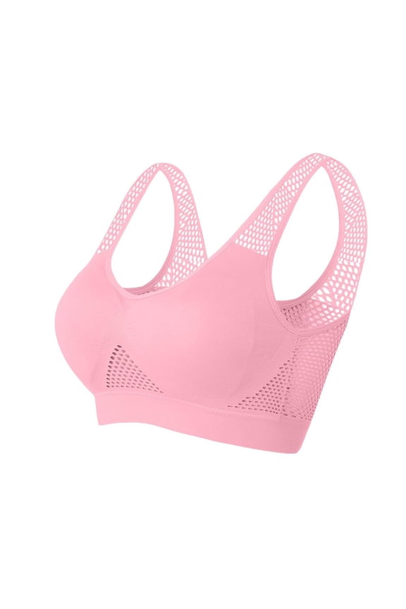 Bras for Women no Underwire, Sports Bras for Women Large Bust, Women Seamless Sports Bra Wireless Yoga Bra with Removable Pads