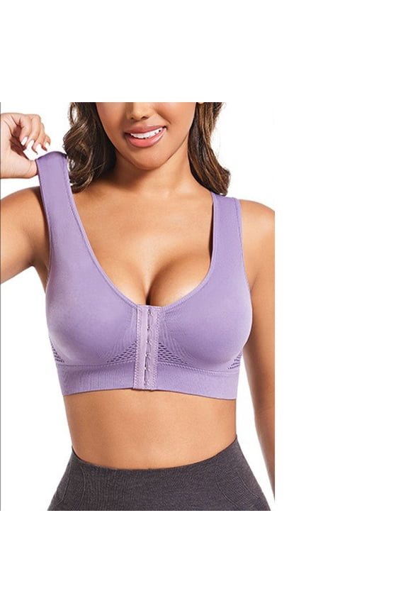 Brasieres Para Mujer, Wireless Push up Bra, Solid Color Balconette Bras for Women Bra Gathering Traceless Thin Breathable 2PC Khaki C 34/75