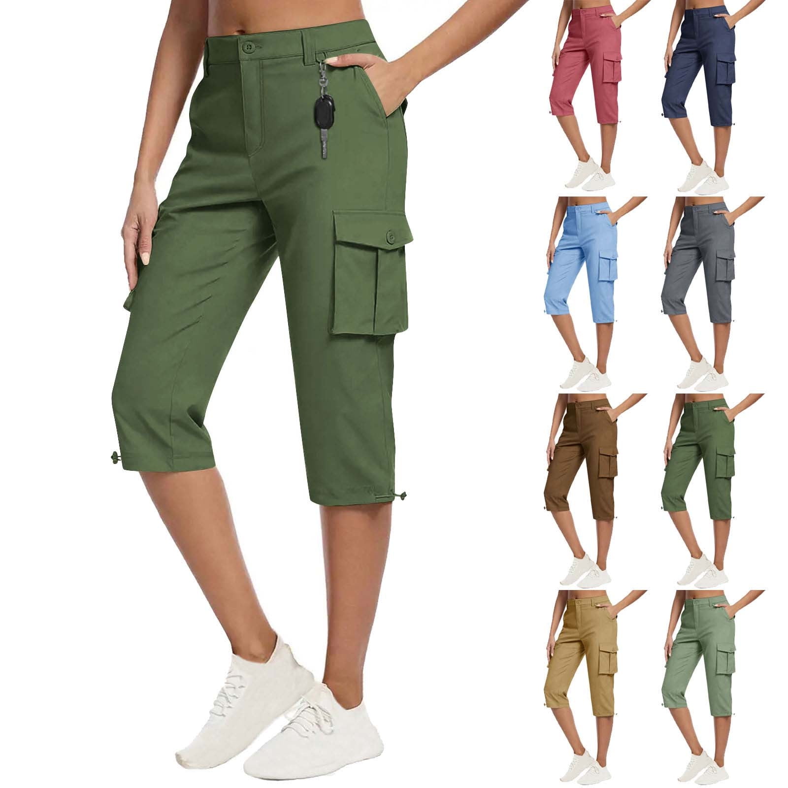 Ashirexll Cargo Pants Women, Pants for Women, Summer Womens Casual ...
