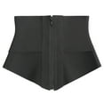 thumbnail image 1 of Ashirexll Corset Shapewear Fashion Casual Solid Waist Cinchers Bodybody Shape Waist Trainer Zipper Top Black L, 1 of 5