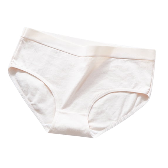 Ashirexll Cotton Underwear for Women, Mid Cotton Women's Crotch Underwear with No All Cotton Stretch Breathable Comfortable Combed Cotton Panties Pink M