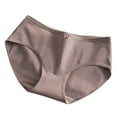 thumbnail image 1 of Ashirexll Cotton Underwear for Women, Solid Color Style Bow Women's Cotton Crotch Middle Waist Sweet Hip Underwear Purple XL, 1 of 4