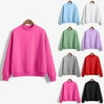 thumbnail image 1 of Ashirexll Crewneck Sweatshirts Sweatshirts For Girls Trendy 5-15 Years Girls Solid Color Casual Sports Long Sleeve Top With Shoulder Inserts, 1 of 7