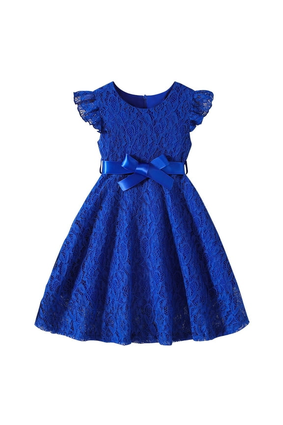 Dresses for Girls Summer Dresses Toddler Kids Girls Fashion Solid Color Print Sleeveless Skirt Princess Party Dress