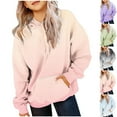 thumbnail image 1 of Ashirexll Girls Hoodies, Comfort Hoodie, Children Long Sleeve Hoodies with Pocket Gradient Color Hooded Sweatshirts for Girls in Fall and Winter, 1 of 4