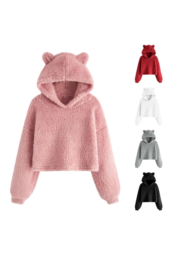 Girls Hoodies, Comfort Hoodie, Fashion Children Solid Color Long Sleeve Cute Hooded Top Long Sleeve Hoodies for Kids