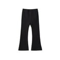 thumbnail image 1 of Ashirexll Girls Ribbed Flared Leggings Solid Color Textured Stretchy Casual Pants for Kids 1-12 Years, 1 of 5