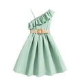 thumbnail image 1 of Ashirexll Girls Summer Dress, Girls Dresses Size 10-12, Children Soft and Comfortable Dress Summer One Shoulder Camisole Dress, 1 of 6