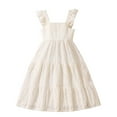 thumbnail image 1 of Ashirexll Girls Summer Dress, Girls Dresses Size 10-12, Fashion Style Summer Ruffle Dress Casual Princess Dresses for Kids, 1 of 7