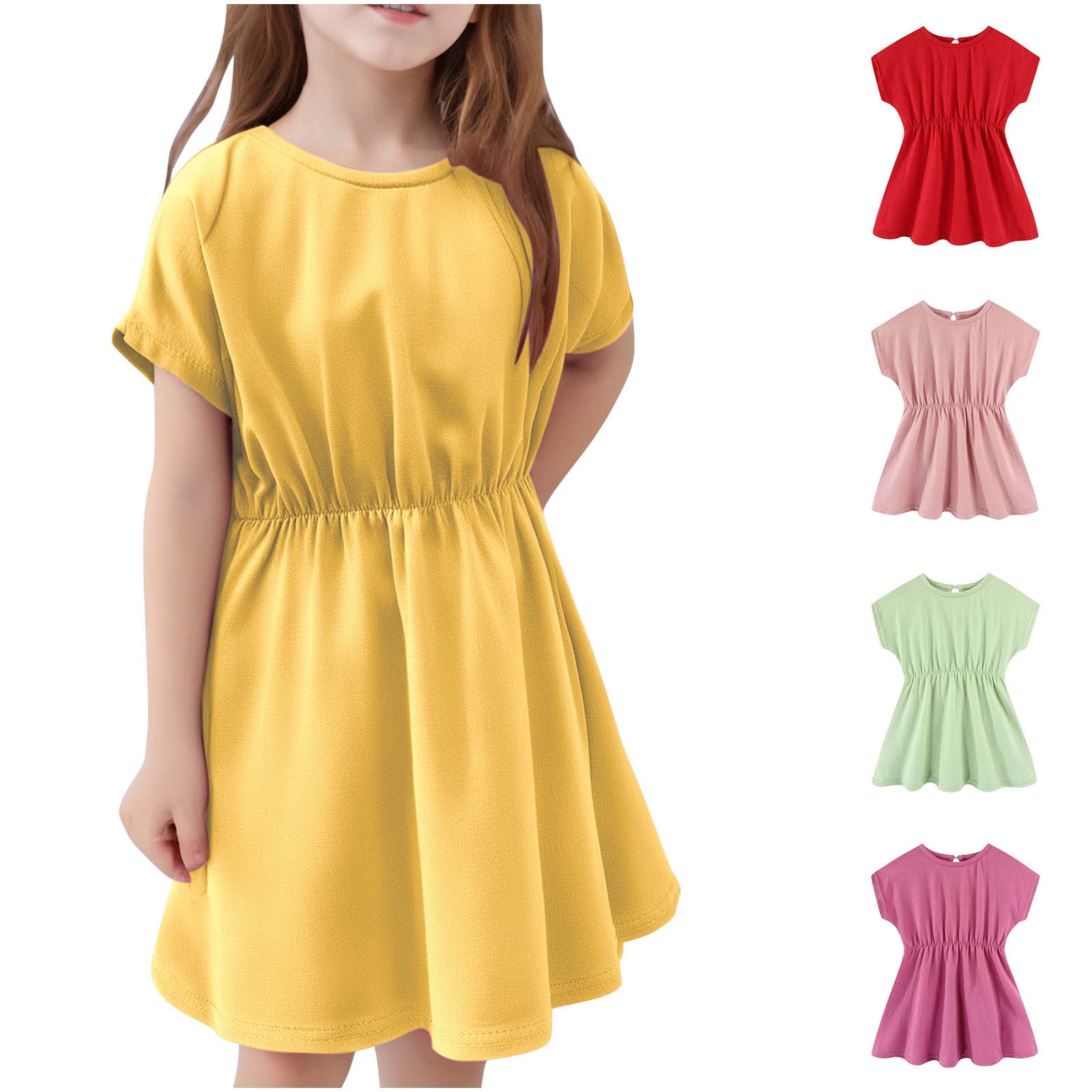 New Born  Baby Summer Dress - 5 Pcs - NBS06