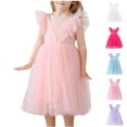 thumbnail image 1 of Ashirexll Girls Summer Dress for Little Fashion Casual Style Dress Floral Performance Dress for 1-9 Years, 1 of 3