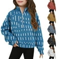 thumbnail image 1 of Ashirexll Girls Sweatshirt, Kids Sweatshirts, Fashion Half Zip Collar Sweatshirt Long Sleeve Pullover Grils Fleece Sweatshirts for 5-14 Years, 1 of 5