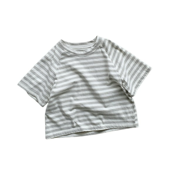 Ashirexll Girls T Shirts, Shirts for Girls, 3-15 Years Girls' Fashion Gradient Color Summer Top Ruffle Sleeve Round Neck Casual T-shirts