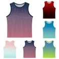 thumbnail image 1 of Ashirexll Girls Vest Boys Tank Tops for Kids 3-15 Years Gradient Color Sleeveless Soft Round Neck Fashion Base Layer Camisole, 1 of 6