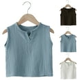 thumbnail image 1 of Ashirexll Girls Vest Boys Tank Tops for Kids 9M-8Y Sleeveless Graphic Print Round Neck Crop Tops Casual Layer Shirt for Boys and Girls, 1 of 7