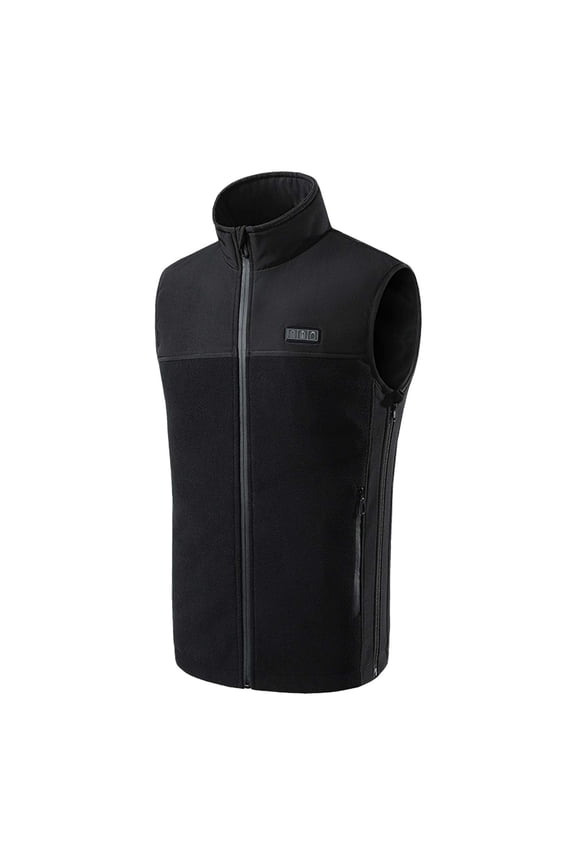 Heated Jackets for Women Plus Size Outdoor Thickened Warm Windproof Electric Insulated Coat Charging Via Heated Vest Black XXL