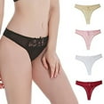 thumbnail image 1 of Ashirexll High Waisted Underwear for Women, Ladies Underwear Panties, Lace Mid Waist Seamless Thin Hip Lift Plus Size Thong Panties, 1 of 4